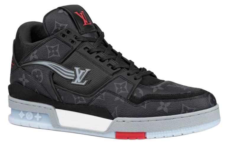 Мужские кроссовки Louis Vuitton Trainer Monogram (черные) — фото 2