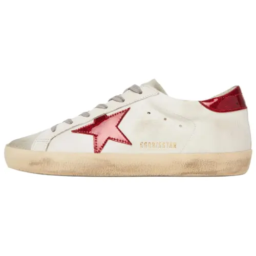 Golden Goose Super Star Leather Low top Skateboard Shoes Women's White