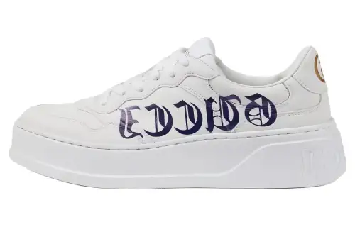 GUCCI Low top Stylish Skateboarding Shoes Women's White