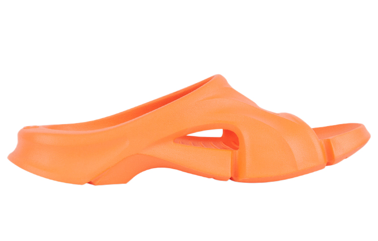 Женские шлепанцы Balenciaga Mold Slide Sandal (оранжевые) — фото 2