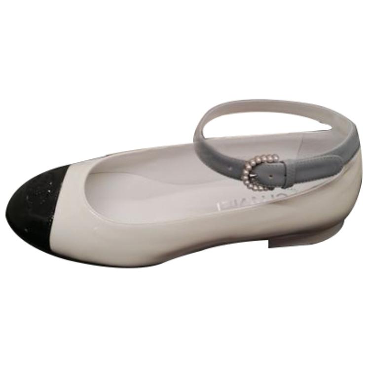CHANEL Calfskin Casual Shoes Women's Beige