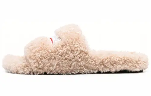 Balenciaga Furry Slides 'Beige'