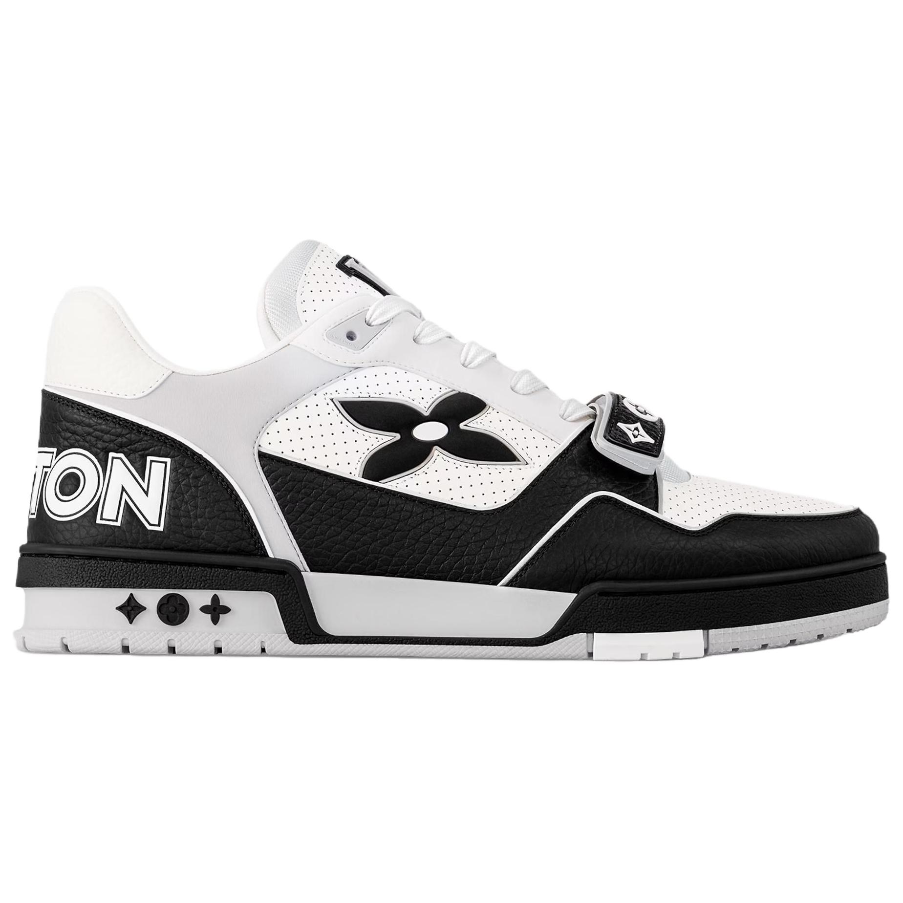 Мужские кроссовки LOUIS VUITTON Trainer (черно-белые) — фото 2