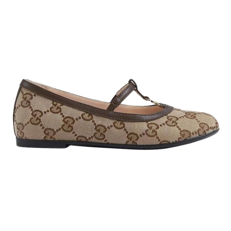 Детские кеды Gucci (коричневые) — фото 2
