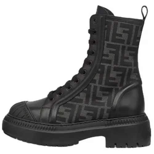 FENDI Women's FF Motif Domino Biker Boot 'Black'