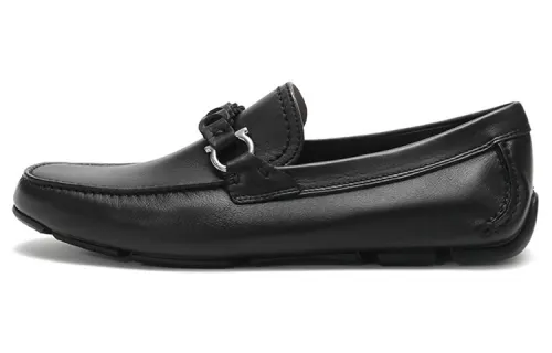 FERRAGAMO Gancini Casual Shoes Men's Black