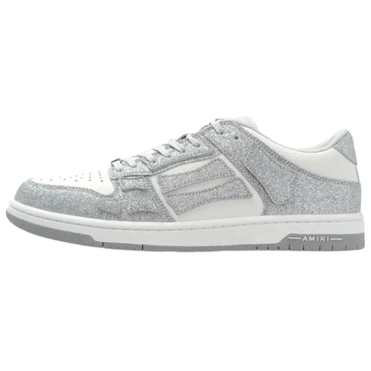 AMIRI Skel Top Glitter Panelled Sneakers