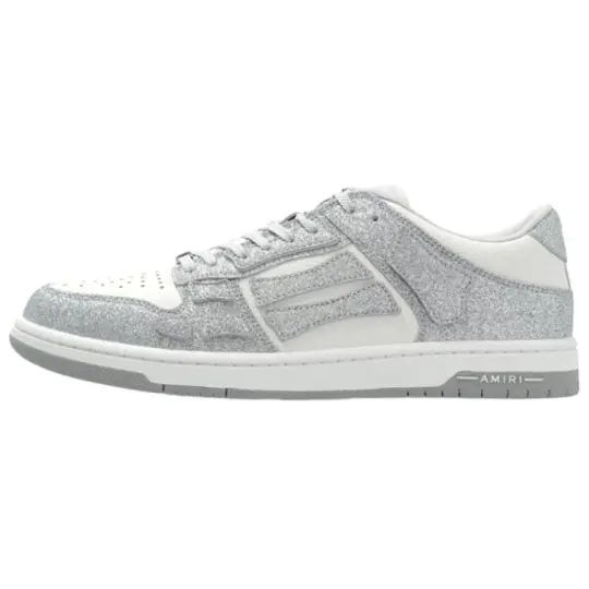 AMIRI Skel Top Glitter Panelled Sneakers