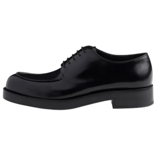 PRADA Dress Shoes Men's Low Top Black