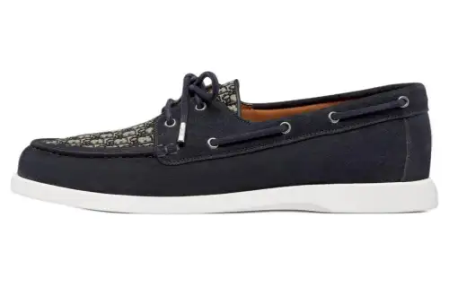 DIOR Granville Boat Shoes Men's Marine Blue