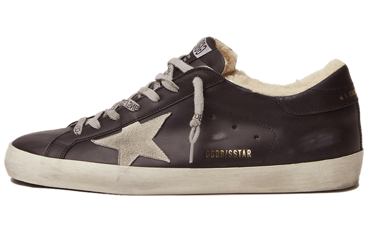 Golden Goose Super Star Cow Leather Comfortable Low top Stylish Skateboarding Shoes Men's Brown