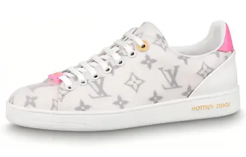 LOUIS VUITTON Frontrow Cow Leather, Textile Low top Skateboard Shoes