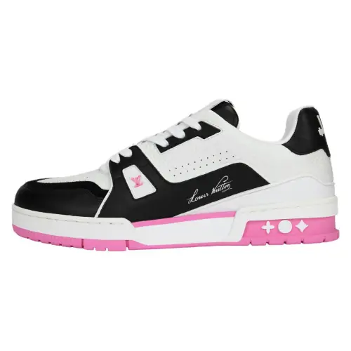 LOUIS VUITTON Trainer Cow Leather Low top Skateboard Shoes Women's Pink