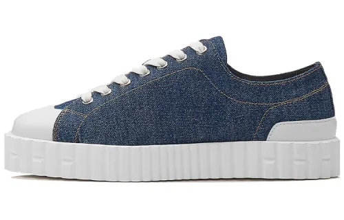 HERMES Cross Casual Low top Stylish Skateboarding Shoes Women's Blue White