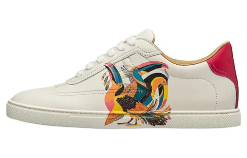 HERMES Swift Quicker Leather Low top Skateboard Shoes Women's White