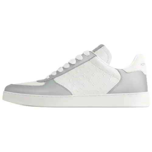 LOUIS VUITTON Rivoli Cow Leather Low top Skateboard Shoes Men's White