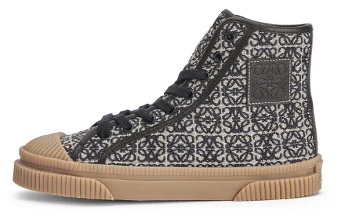 LOEWE Canvas Shoes Women's High Top Black