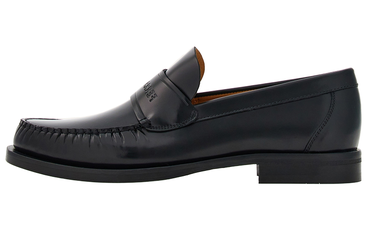 FERRAGAMO Logo-embossed Leather Loafers