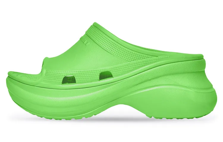 Balenciaga Crocs X Balenciaga Women's Pool Slide Sandal 'Neon Green'