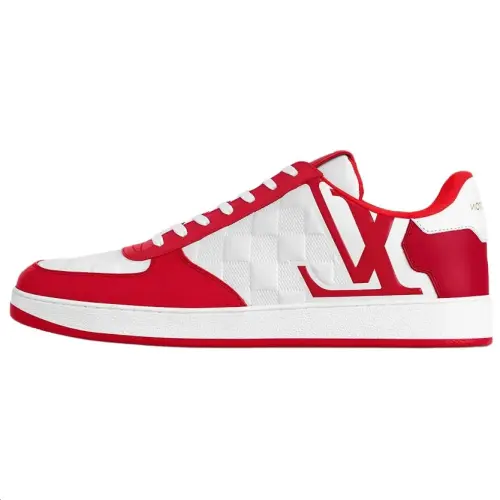 LOUIS VUITTON Rivoli Low top Skateboard Shoes Men's Red