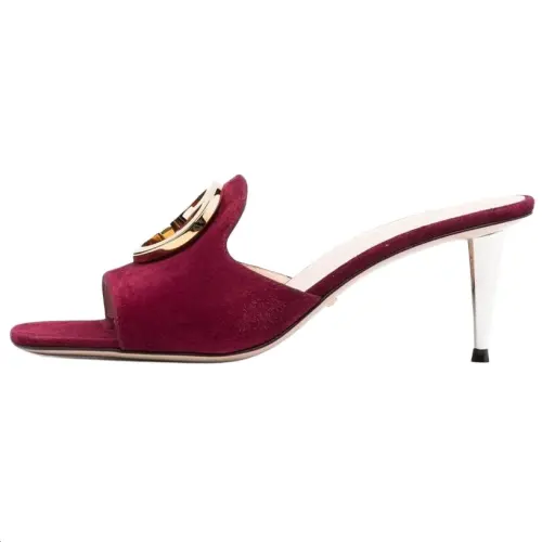 GUCCI Blondie Slide Slippers 7.5cm Women's Violet