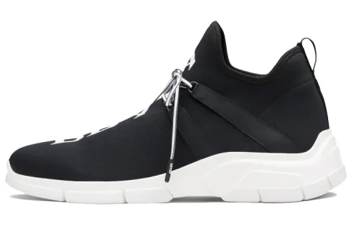 PRADA Knit Fabric Sneaker 'Black White'