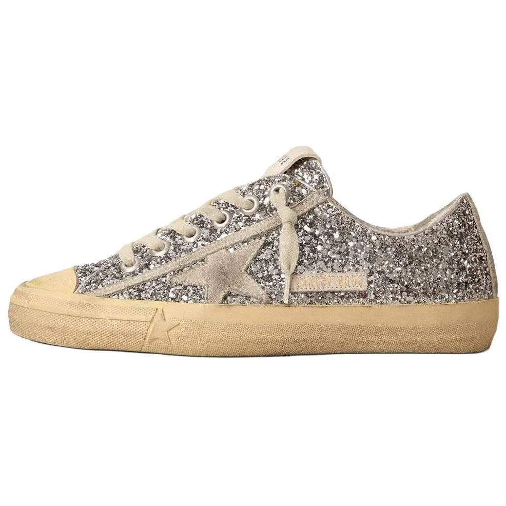 Golden Goose V-Star Glittered Sneakers