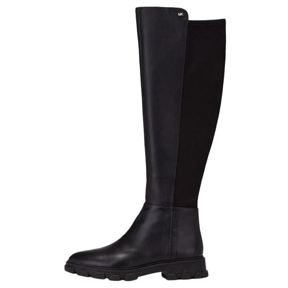 MICHAEL KORS Ridley Leather Knee high Boots Women's Black