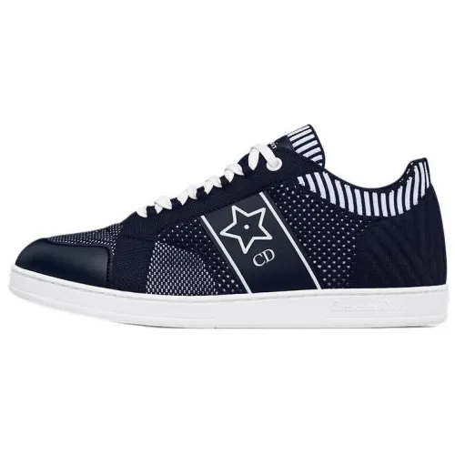 DIOR Star Low top Skateboard Shoes Women's Blue
