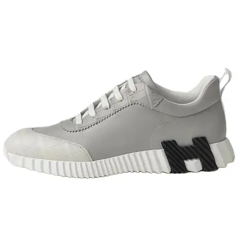 HERMES Bouncing Low top Casual Shoes Men's Gray