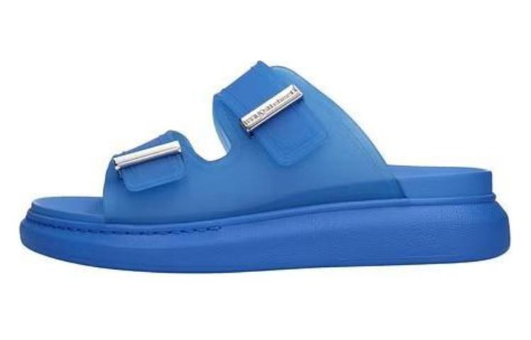 Сандалии Alexander McQueen Rubber Sandals (синие)