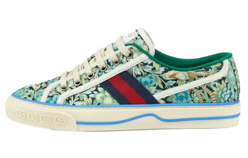 GUCCI Liberty Of London X GUCCI Women's Tennis 1977 'Floral - Light Blue Green'