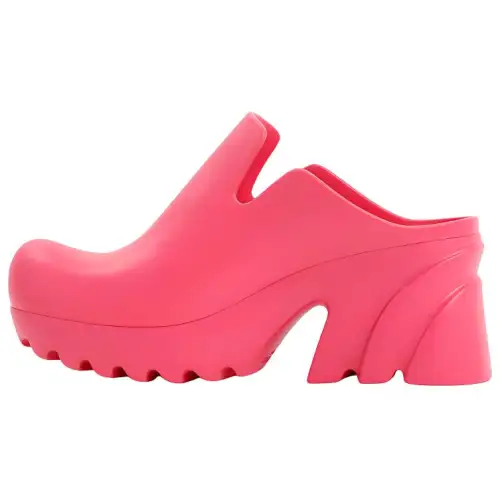 Bottega Veneta Rubber Flash Mules Cranberry Women's