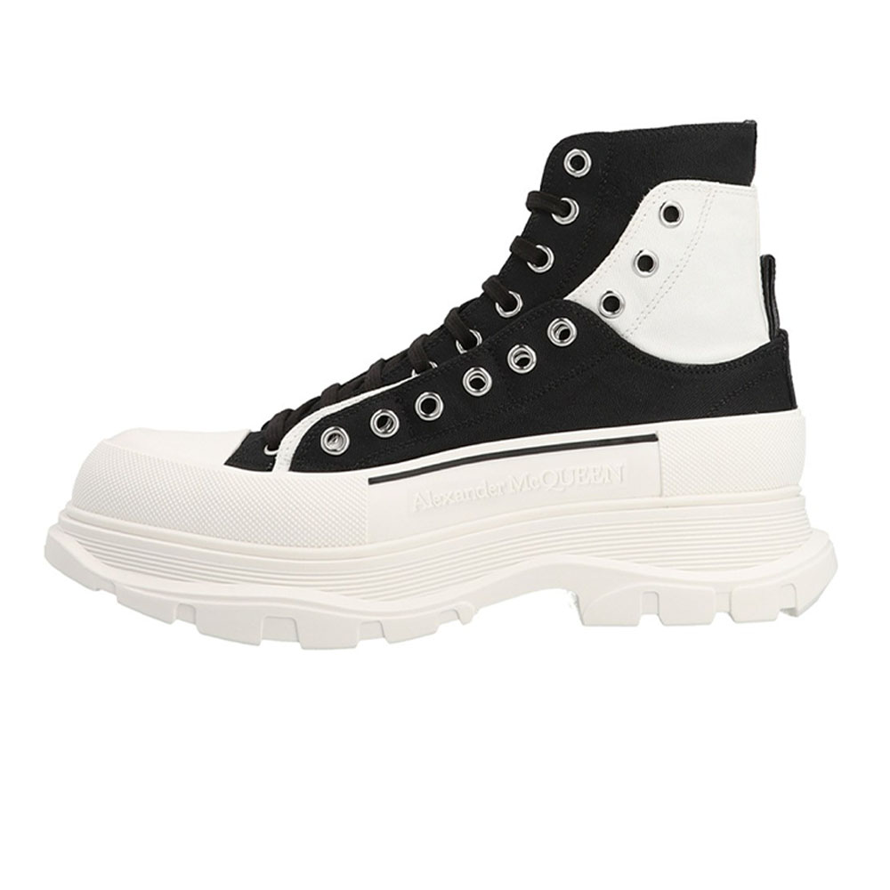 Мужские ботинки Alexander McQueen Tread Slick 5cm (черные)