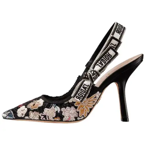 DIOR J'Adior Slim Heel High Heels 10cm Women's Black