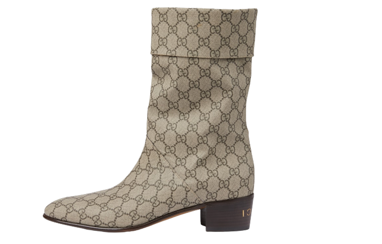 Мужские ботинки Gucci G (бежевые)