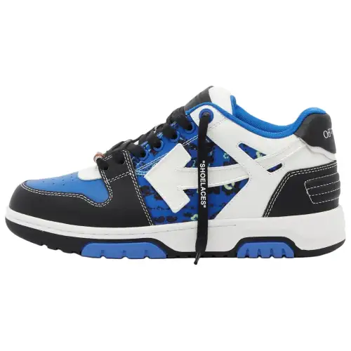 OFF WHITE Out Of Office 'OOO' Low Tops Blue Bandana