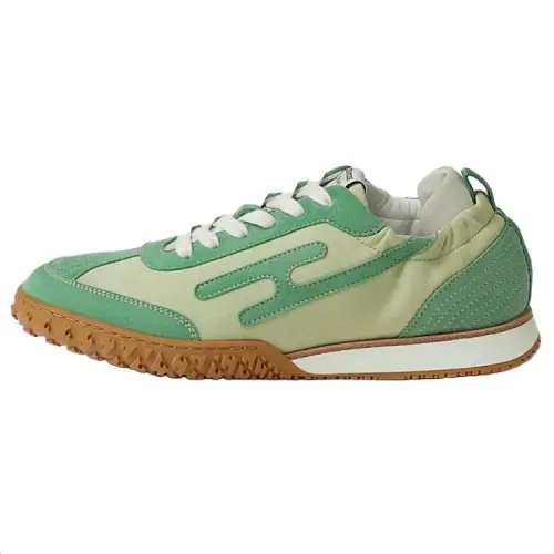 HERMES Jet Suede Low top Casual Shoes Women's Green