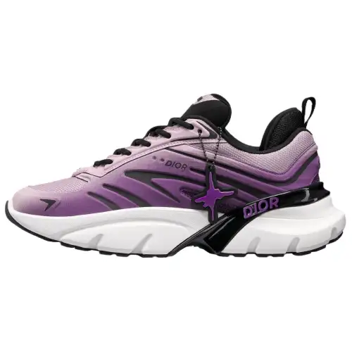 DIOR B44 Fabric Low top Casual Shoes Men's Purple Limited Edition Numbered Edition
