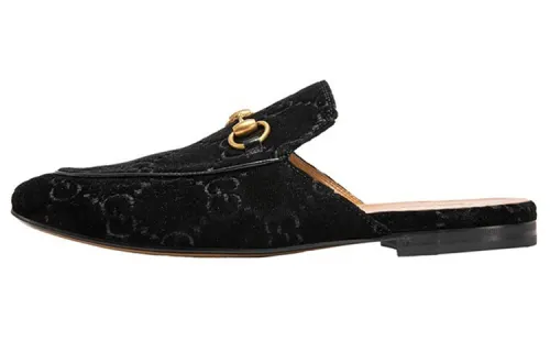 GUCCI Princetown Flat 'Black Velvet' Men's
