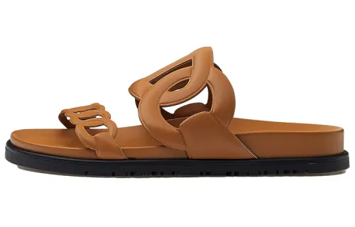 HERMES Extra Stylish Sandal Women's Brown
