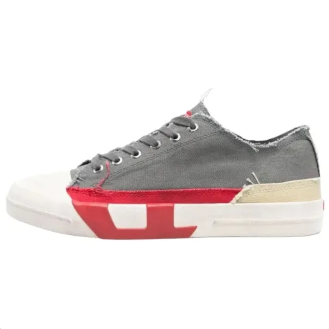 DIESEL S D Verse Low top Canvas Shoes Men's Gray