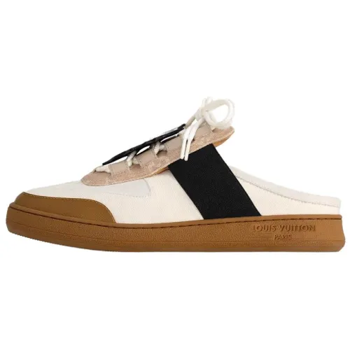LOUIS VUITTON Lous Closed Toe Slippers Women's Beige