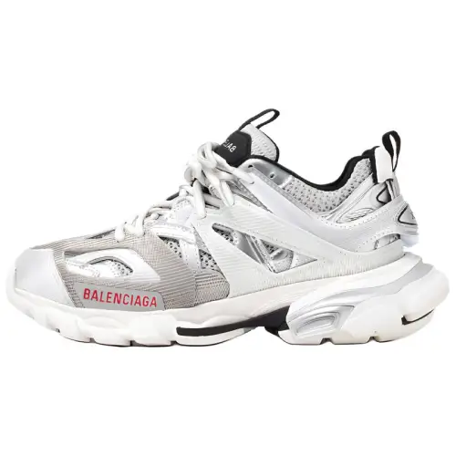 Balenciaga Track Low top Chunky Sneakers Women's Silver