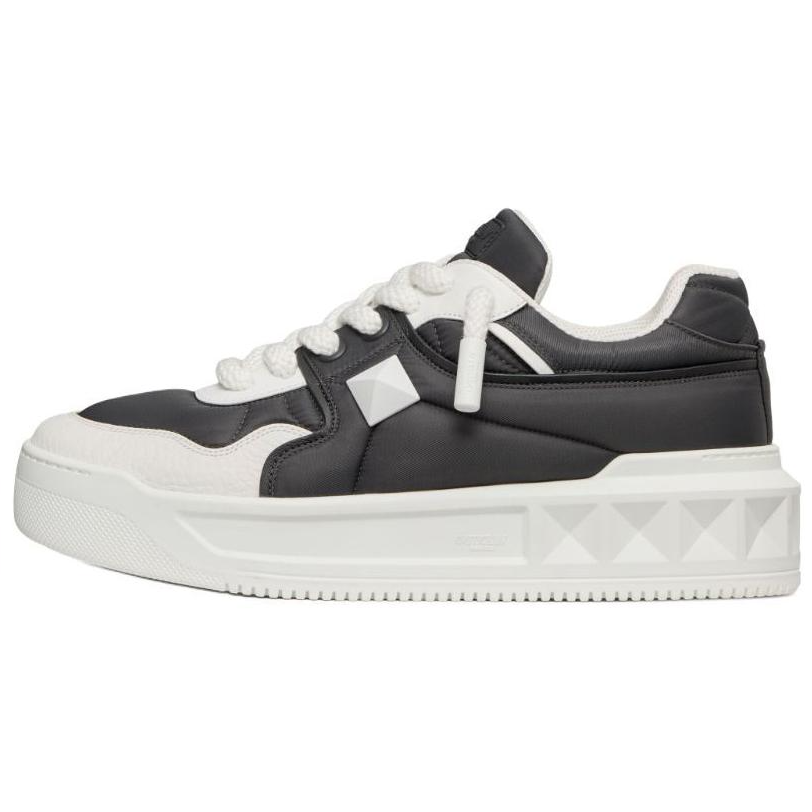 Мужские кеды Valentino One Stud (серо-белые)