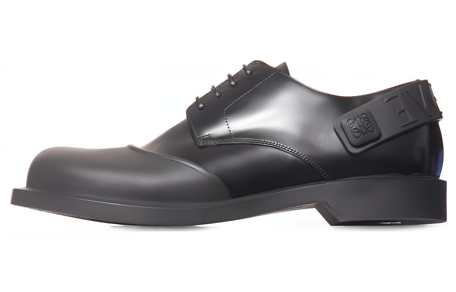 LOEWE Campo Cow Leather Casual Shoes Men's Black