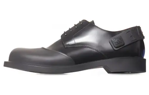 LOEWE Campo Cow Leather Casual Shoes Men's Black