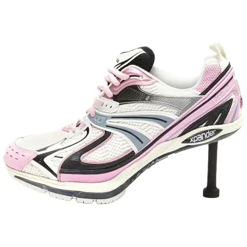 Balenciaga X Pander Sneaker Heels 'White Pink Black' Women's