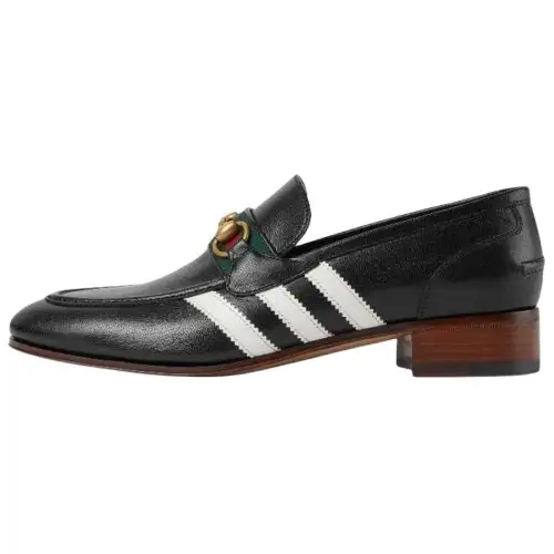 Gucci Adidas x Gucci Loafer 'Black Leather'