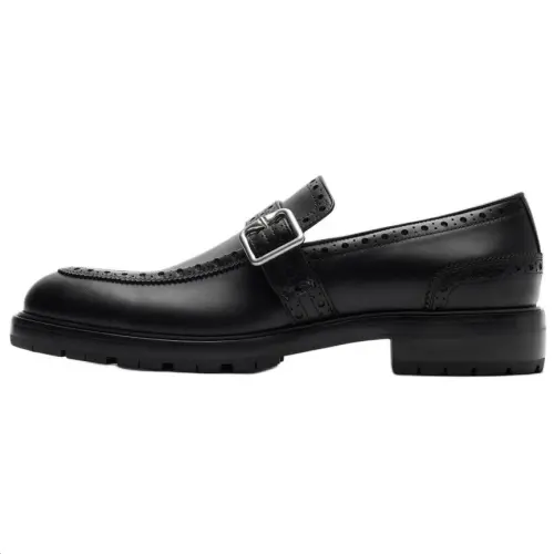 Burberry Soho Leather Loafers Men's Black
